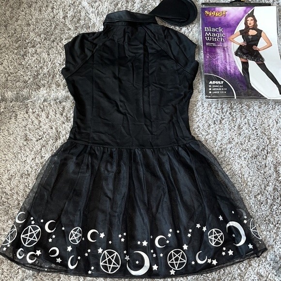Black Magic Witch Halloween Costume Small Witchy Goth Cosplay Whimsygoth Magic - Picture 13 of 15